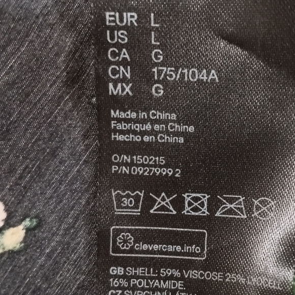 H&M Black Bishop Sleeve Gown for Work - Picture 9 of 10